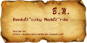 Benkóczky Medárda névjegykártya